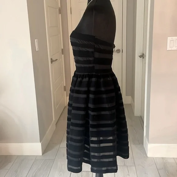 Cynthia Rowley Velvet Ribbon Mesh Strapless Dress Size 2 NWT - Picture 5 of 13